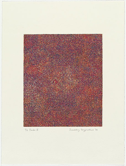 Artist: b'Vongpoothorn, Savanhdary.' | Title: b'Timbre III.' | Date: 2005 | Technique: b'etching, printed in colour, from multiple plates' | Copyright: b'Courtesy Martin Browne Fine Art and the artist'