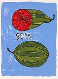 Title: Wota melon [watermelon] | Date: 2009 | Technique: screenprint, printed in colour, from six stencils