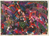 Artist: Wickham, Stephen. | Title: Fuck that for a death | Date: 1985 | Technique: lithograph, printed in colour, from multiple stones | Copyright: Stephen Wickham is represented by Australian Galleries Works on paper Sydney & Stephen McLaughlan Gallery, Melbourne