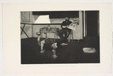 Artist: James, Garry. | Title: A morning modern conversation - hangover | Date: 1991, January | Technique: etching printed in black ink with plate-tone, from one plate
