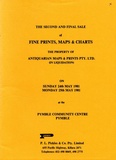 Title: b'The second and final sale of fine prints, maps & charts the property of Antiquarian Maps & prints Pty. Ltd. (in liquidation). Synney: P.L.Pickles & Co, 1981.'