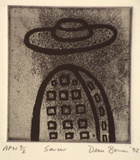 Artist: Bowen, Dean. | Title: Saucer | Date: 1992 | Technique: aquatint, printed in black ink, from one plate