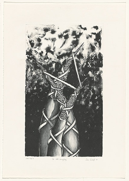 Artist: Casbolt, Leonie. | Title: I'm still struggling | Date: 1985 | Technique: lithograph, printed in black ink, from one stone