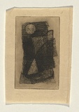 Title: b'not titled [abstract]' | Technique: b'etching, printed in black ink, from one plate'