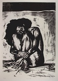 Artist: Walters, Kath. | Title: Woman IV | Date: 1989 | Technique: lithograph, printed in black ink, from one stone