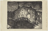 Artist: Annois, Len. | Title: Rough-house. | Date: c.1941 | Technique: lithograph, printed in black ink, from one stone