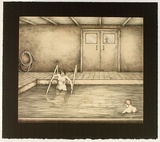 Artist: b'RICHARDSON, Berris' | Title: b'Ojo Calliente. Interior II' | Date: 1983 | Technique: b'lithograph, printed in colour, from three stones [or plates]'