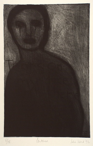 Artist: b'Ward, Julia.' | Title: b'Sentences' | Date: 1992 | Technique: b'etching, printed in black ink with plate-tone, from one plate'