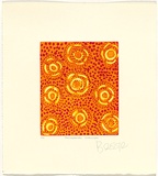 Artist: b'Sims, Bessie Nakamara.' | Title: b'pamapardu jukurrpa' | Date: 2003 | Technique: b'etching, printed in colour, from one zinc plate'