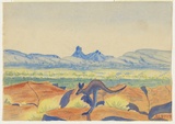 Artist: b'Namatjira, Albert.' | Title: b'Kangaroo' | Date: 1936 | Technique: b'watercolour'