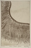 Artist: Thorpe, Lyn. | Title: Emu feather skirt | Date: 1999, April | Technique: etching, printed in black ink, from one plate