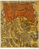 Artist: b'HANRAHAN, Barbara' | Title: b'He is coming' | Date: 1975 | Technique: b'etching, printed in colour from one plate'