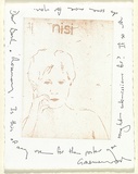 Artist: Wood, Graeme. | Title: not titled [Nisi] | Technique: etching, printed in brown ink, from one plate