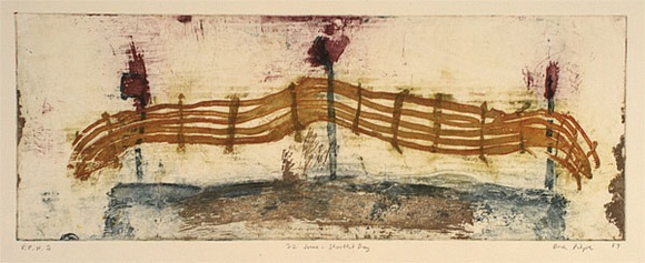 Artist: Pieper, Brian. | Title: 22 June - shortest day | Date: 1987 | Technique: etching, printed in colour, from multiple plates | Copyright: © Brian Pieper