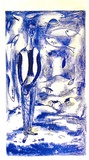 Artist: b'Adams, Tate.' | Title: b'(Soul Cages).' | Date: 1957-58 | Technique: b'lithograph, printed in blue ink, from one zinc plate'