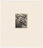 Artist: b'Mombassa, Reg.' | Title: b'Smiling dog' | Date: 2002 | Technique: b'etching and aquatint, printed in black ink, from one plate'