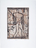 Artist: b'Fransella, Graham.' | Title: b'Figures' | Date: 1996, July | Technique: b'etching and aquatint, printed in colour, from two plates' | Copyright: b'Courtesy of the artist'