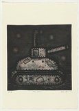 Artist: Bowen, Dean. | Title: War machine | Date: 1991 | Technique: aquatint, scraping and burnishing, printed in colour, from two plates