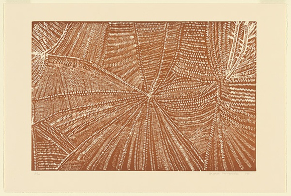 Artist: b'Petyarre, Gloria.' | Title: b'not titled' | Date: 1991 | Technique: b'screenprint, printed in colour,  from multiple stencils'