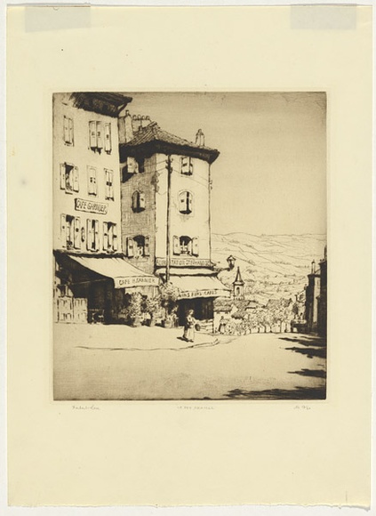 Artist: b'Rose, Herbert.' | Title: b'Le Puy, France' | Date: c.1927 | Technique: b'etching, printed in black ink, from one plate'