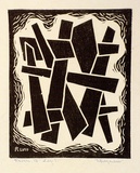 Artist: b'Hawkins, Weaver.' | Title: b'Interdependence' | Date: 1958 | Technique: b'linocut, printed in black ink, from one block' | Copyright: b'The Estate of H.F Weaver Hawkins'