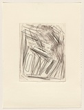 Title: b'Pastels 1' | Date: 1979 | Technique: b'drypoint, printed in black ink, from one perspex plate'