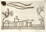 Artist: LYNCH, Anne | Title: Horse | Date: 2000, February | Technique: etching, printed in black ink, from one plate | Copyright: Courtesy of Arts Project Australia
