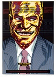 Artist: b'Clutterbuck, Bob.' | Title: bThe insurer's smile. | Date: 1984 | Technique: b'screenprint, printed in colour, from multiple stencils'
