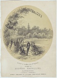 Artist: b'Terry, F.C.' | Title: b'The Maude waltzes [sheet music cover].' | Date: c.1855 | Technique: b'lithograph, printed in colour, from two stones; touched with pencil'