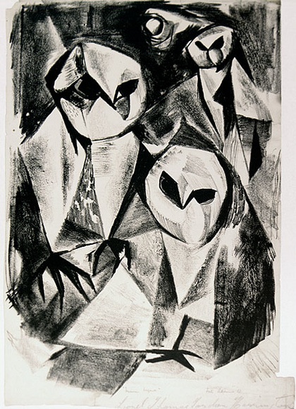 Artist: b'Adams, Tate.' | Title: b'Mexican legend.' | Date: 1953 | Technique: b'lithograph, printed in black ink, from one plate'