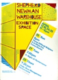 Artist: b'MERD INTERNATIONAL' | Title: b'Poster: Shepherd Newman warehouse exhibition space' | Date: 1982 | Technique: b'screenprint'