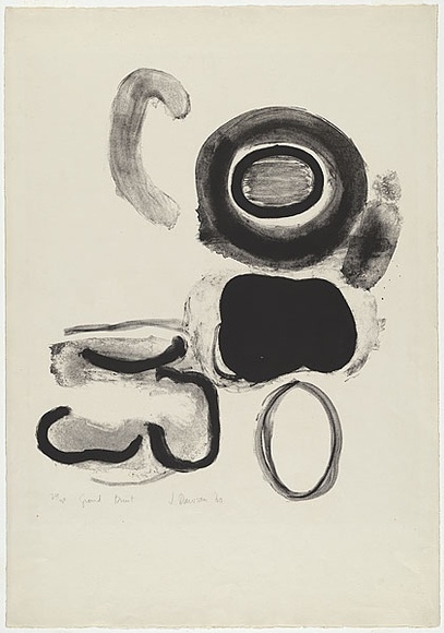 Artist: b'Dawson, Janet.' | Title: b'Grand bruit (Big noise).' | Date: 1960 | Technique: b'lithograph, printed in black ink, from one stone' | Copyright: b'\xc2\xa9 Janet Dawson. Licensed by VISCOPY, Australia'