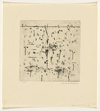 Artist: b'WILLIAMS, Fred' | Title: b'Landscape in Upwey' | Date: 1965-66 | Technique: b'etching, engraving, drypoint and mezzotint, printed in black ink, from one copper plate' | Copyright: b'\xc2\xa9 Fred Williams Estate'