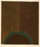 Artist: Cherel, Kumanjayi (Butcher). | Title: Galaroo (rainbow serpent) I | Date: 1998 | Technique: linocut, printed in colour, from five blocks