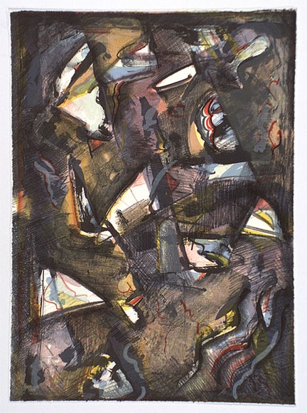 Artist: b'Leti, Bruno.' | Title: b'Day one' | Date: 1989, July - August | Technique: b'lithograph, printed in colour, from seven zinc plates'