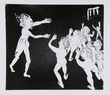 Artist: b'BOYD, Arthur' | Title: b'Lysistrata addressing the women. Variant of No. 2.' | Date: (1970) | Technique: b'etching and aquatint, printed in black ink, from one plate' | Copyright: b'Reproduced with permission of Bundanon Trust'