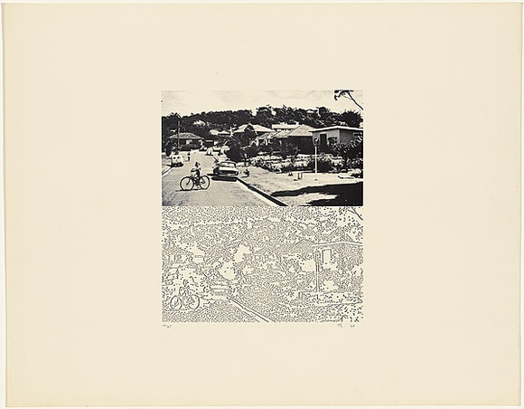 Title: The suburbs | Date: 1968 | Technique: offset-lithograph, printed in black ink, from one plate