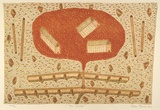 Artist: b'Bowen, Dean.' | Title: b'The smelter' | Date: 1989 | Technique: b'lithograph, printed in colour, from multiple stones'