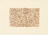 Artist: Bootja Bootja, Susie. | Title: Patterning dot motif | Date: 1998, November | Technique: etching, and sugarlift, printed in brown ink, from one plate | Copyright: © Suzie Bootja Bootja, Licensed by VISCOPY, Sydney