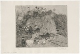 Artist: WALKER, Murray | Title: Children playing at Kallista. | Date: 1966 | Technique: etching and aquatint, printed in black ink, from one plate