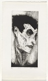 Artist: b'SHIMMEN, Heather' | Title: b'Portrait of Mr G' | Date: 1982 | Technique: b'etching, softground etching and aquatint, printed in black ink, from one plate' | Copyright: b'\xc2\xa9 Heather Shimmen'