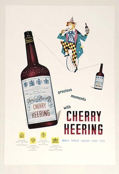 Artist: b'Bainbridge, John.' | Title: b'Precious moments with Cherry Heering (full page colour advertisement).' | Date: c.1958 | Technique: b'photo-lithograph'