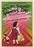 Artist: Lane, Leonie. | Title: South Sydney Women's Day. | Date: 1981 | Technique: screenprint, printed in colour, from three stencils | Copyright: © Leonie Lane