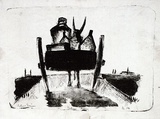 Artist: b'Grieve, Robert.' | Title: b'Italian scene' | Date: 1954 | Technique: b'lithograph, printed in black ink, from one stone'