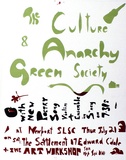 Artist: UNKNOWN | Title: The culture & anarchy. Green society with new poetry, song. | Date: 1979 | Technique: screenprint, printed in colour, from one stencil