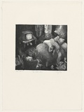 Artist: RIESE, Tanja | Title: The motel room | Date: 1987 | Technique: lithograph, printed in black ink, from one stone