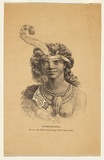 Title: Hothpathapatha: the favourite Lubra of Dargo Chief, Gipps Land | Date: 1858 | Technique: lithograph, printed black ink, from one stone