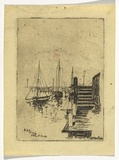 Artist: b'MacNally, M.J.' | Title: b'A bit of the pier, St. Kilda.' | Date: 1899 | Technique: b'etching, printed in black ink, from one plate'