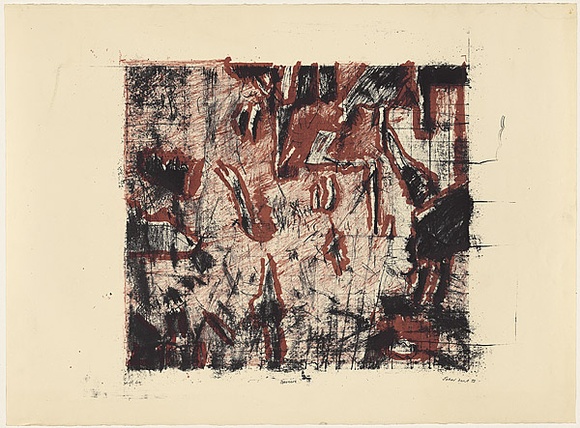 Title: b'Dancers' | Date: 1973 | Technique: b'lithograph, printed in colour, from two stones'
