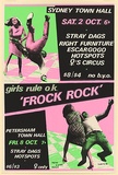 Artist: Lane, Leonie. | Title: Frock Rock - Girls Rule O.K. | Date: 1982 | Technique: screenprint, printed in colour, from three stencils | Copyright: © Leonie Lane